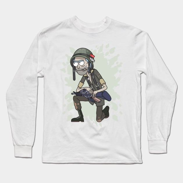 Soldier Long Sleeve T-Shirt by Alien cat